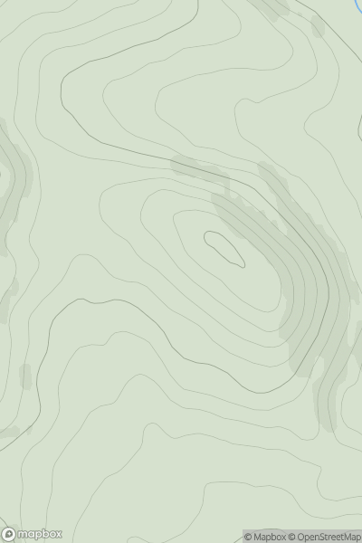 Thumbnail image for Tom Breac [Tomintoul to Banff] showing contour plot for surrounding peak
